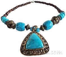 Indian ethnic necklace - click here for large view